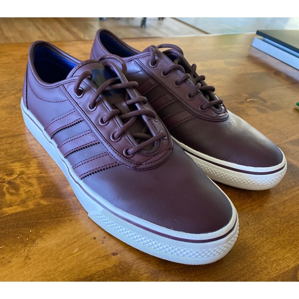 Adidas Adi-Ease Dark Burgandy Skate Shoes. Size 8 1/2 EUC - Picture 5 of 12